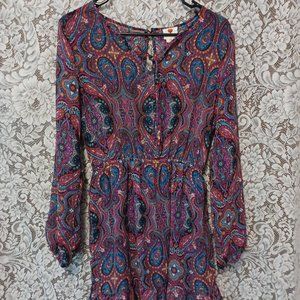 One Clothing Abstract Print Dress, M